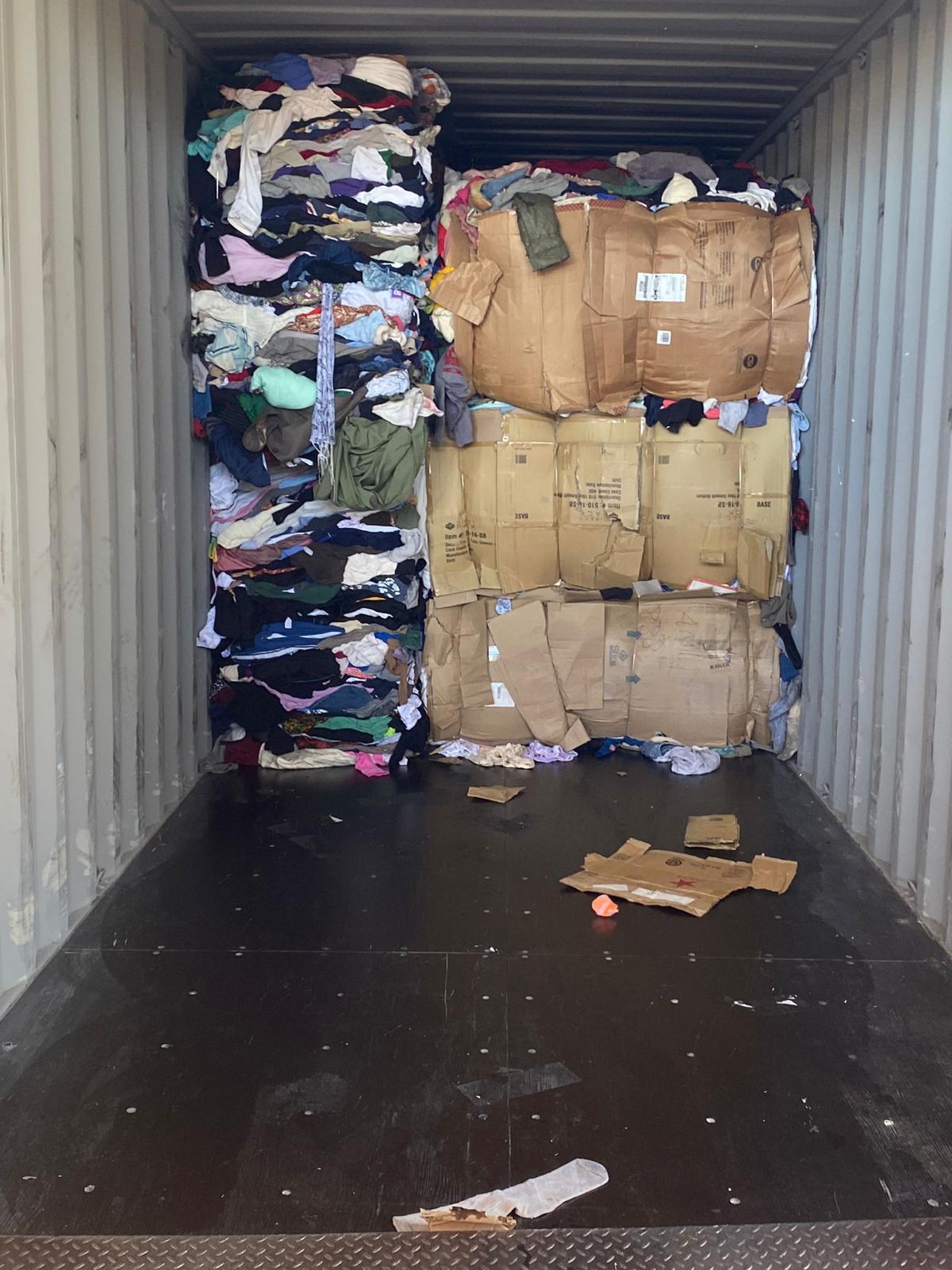 Container loaded for export